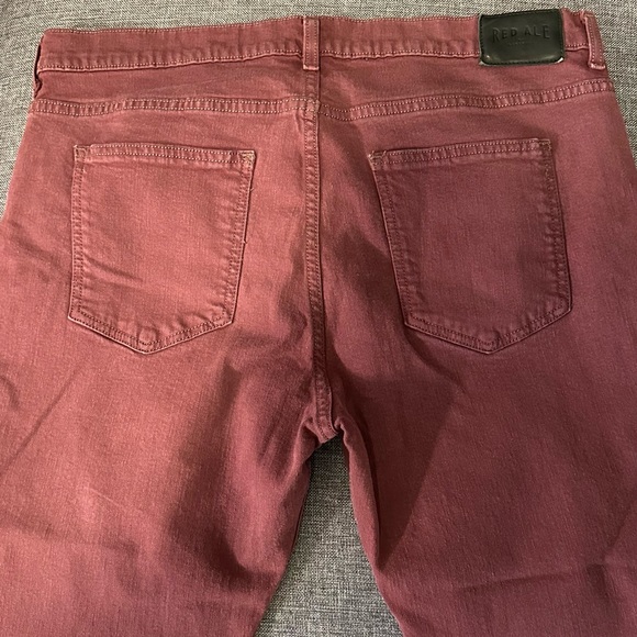 Men’s slim red denim jeans, size 38x32 - Picture 2 of 6
